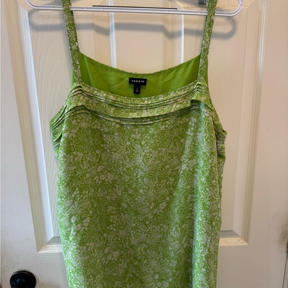Torrid Green Floral Camisole